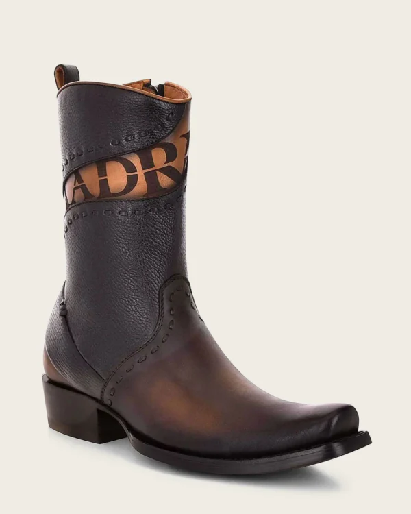 Urban engraved brown boot - Image 3