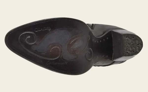 Ankle black exotic bootie - Image 7