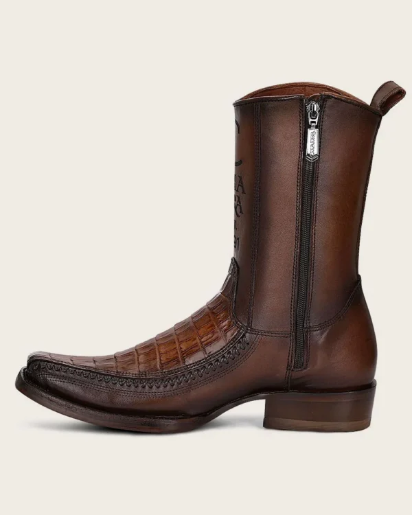Engraved Brown Fuscus Western Boots - Image 2