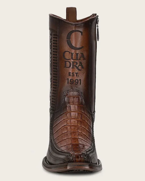 Engraved Brown Fuscus Western Boots - Image 3