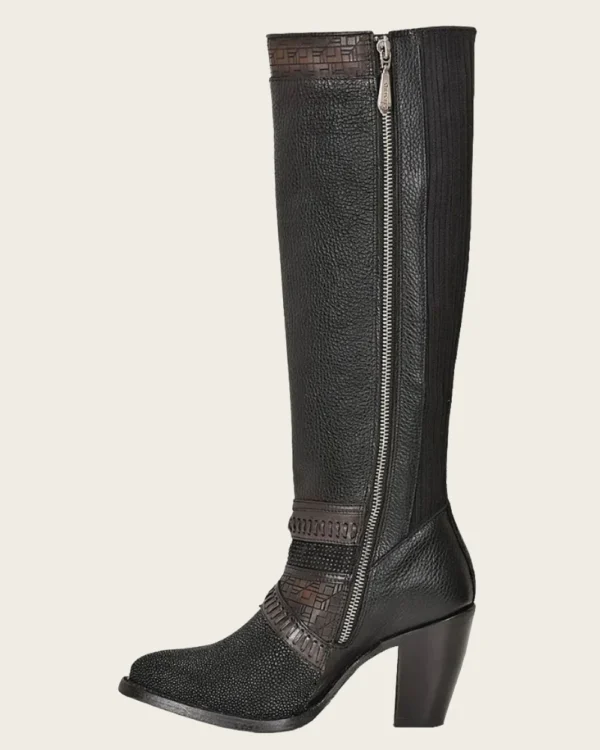 Tall black stingray boot - Image 2