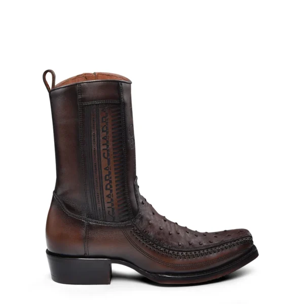 Cuadra Mens Chocolate Flame Ostrich Laser - Image 8
