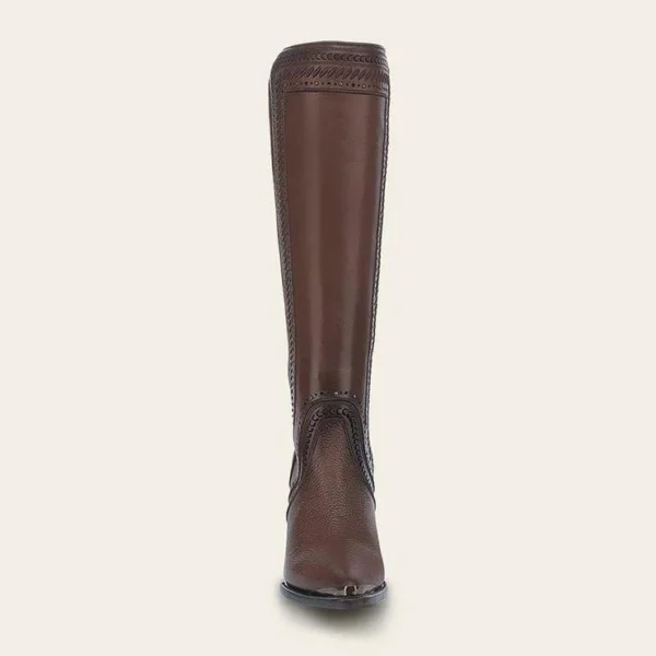 Tall elegant brown boot - Image 5