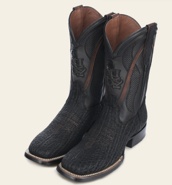 Bota rodeo en piel genuina de cuello de toro para caballero - Image 4