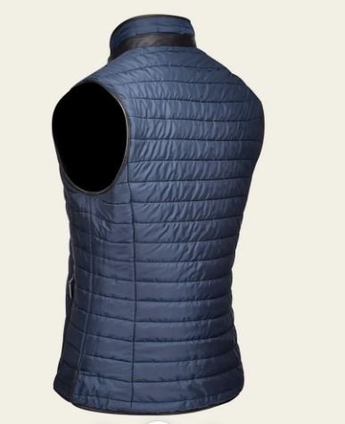 Reversible brown leather vest with embroidery - Image 6