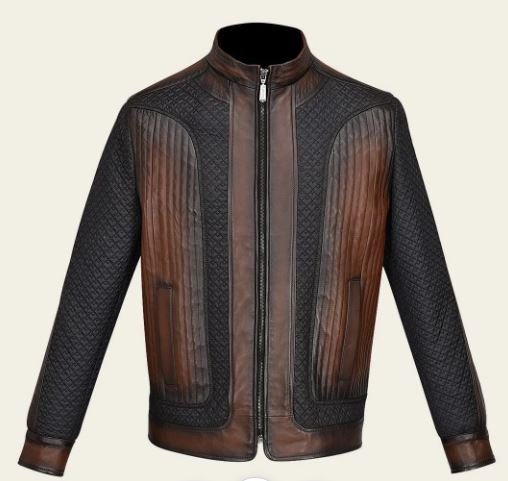 Chamarra para caballero en piel genuina