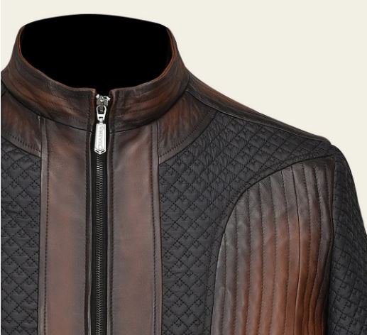 Chamarra para caballero en piel genuina - Image 2