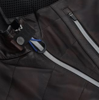 Men’s Quilted Genuine Bovine Leather Vest - Image 3