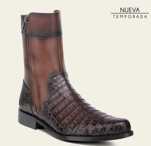 Men’s dress boot in genuine alligator leather