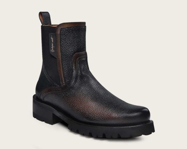 Urban bright finish black boot