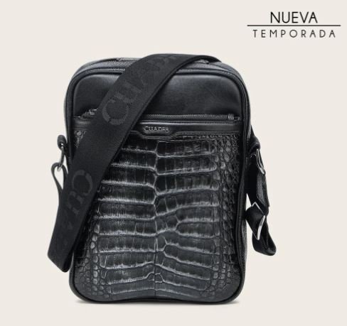 Genuine leather shoulder bag for men