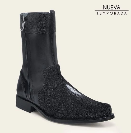 Men’s dress boot in genuine stingray leather