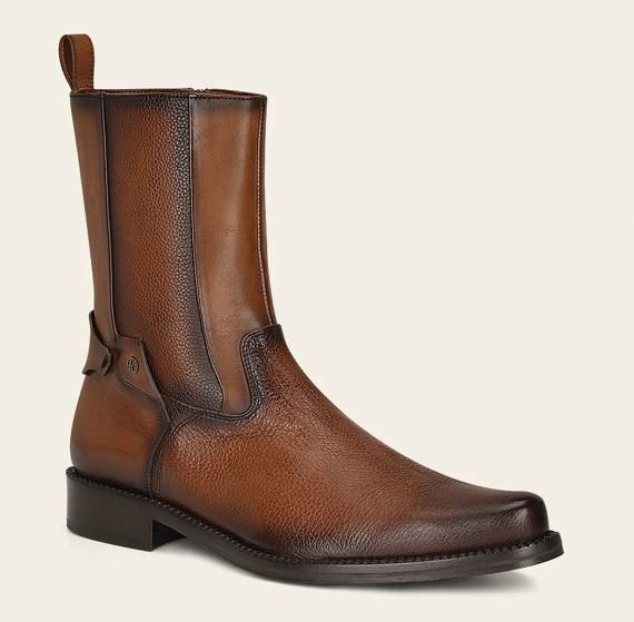 Men’s dress boot in genuine deerskin HONEY