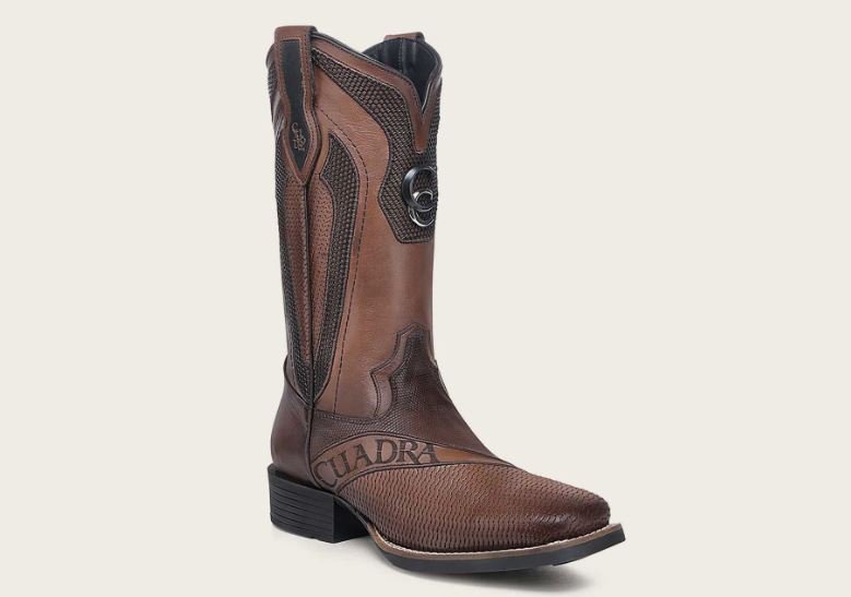 Western rodeo honey brown bovine boot