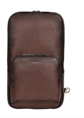 Cuadra Brown Deer Leather Sling Bag