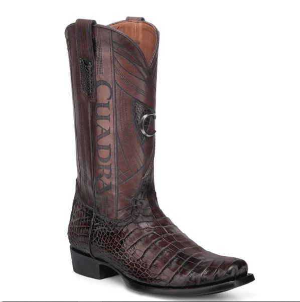 Cuadra Alligator Leather Western Boots – Brown
