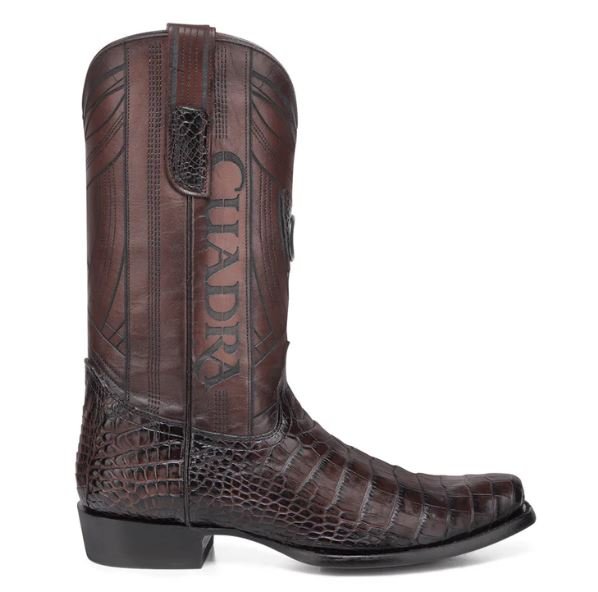 Cuadra Alligator Leather Western Boots – Brown - Image 2