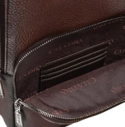 Cuadra Brown Deer Leather Sling Bag - Image 4