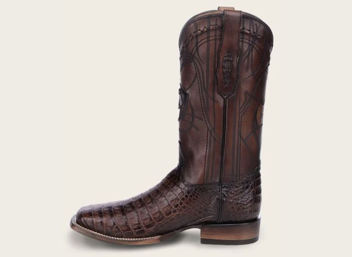 Ultra exotic Western boot in honey brown - Image 3