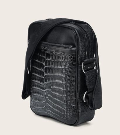 Genuine leather shoulder bag for men - Image 2