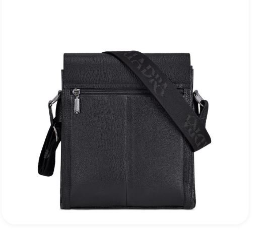 Cuadra Black Caiman Leather Crossbody Bag - Image 4