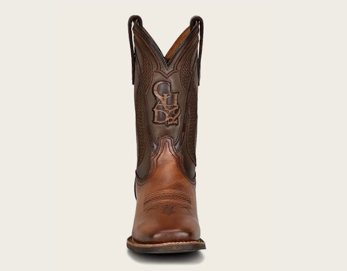 Cowboy rodeo boots in honey-colored leather - Image 4