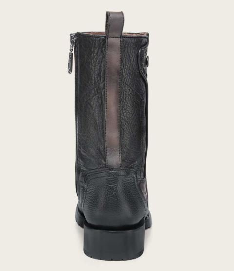 Urban engraved dark brown bovine boot - Image 5