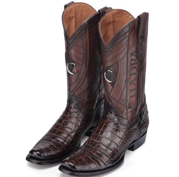 Cuadra Alligator Leather Western Boots – Brown - Image 6
