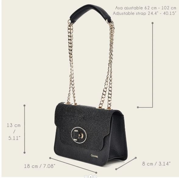 Crossbody bag in genuine stingray leather - Image 8