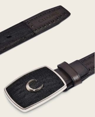 Black western ostrich Belt - Image 3