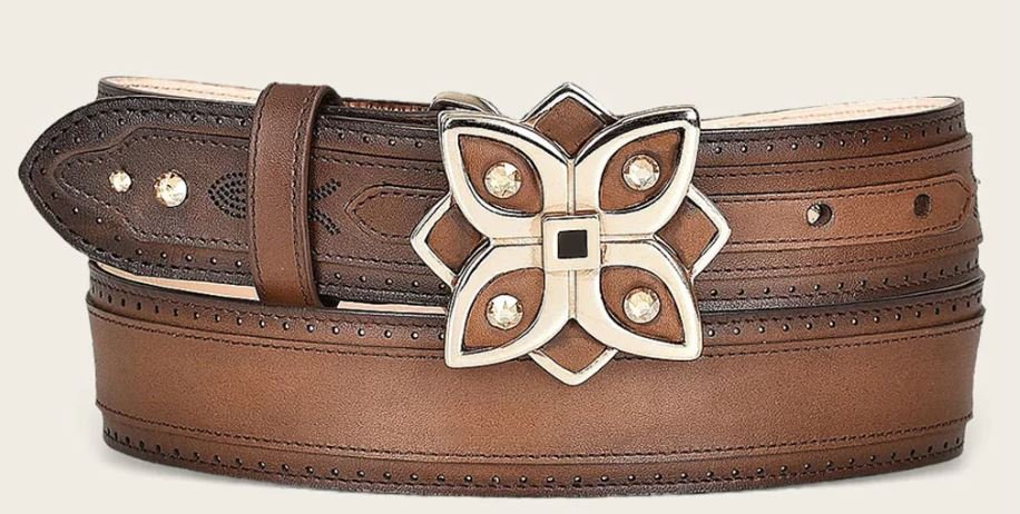 Brown minimalist belt