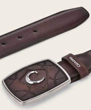 Brown western bovine Belt - Image 3