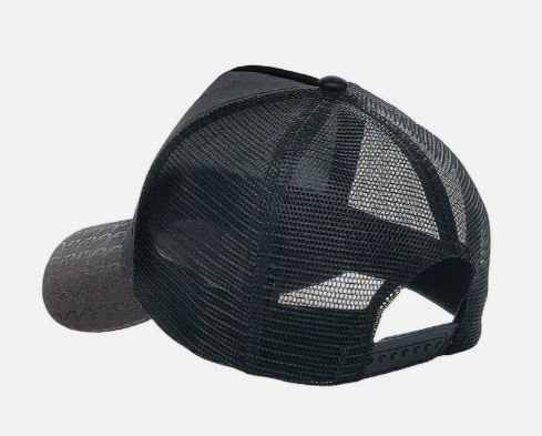 Cuadra Black Leather Cap with Embossed Horse Design - Image 4