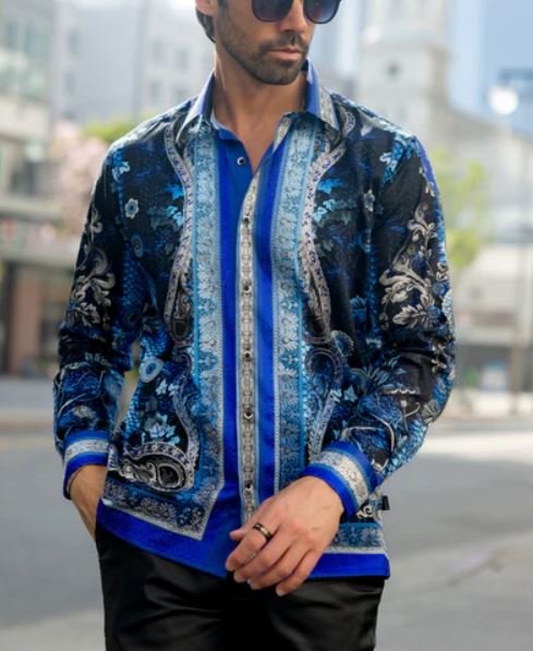 Lively Fancy Rhinestone Long Sleeve Shirt - Image 2