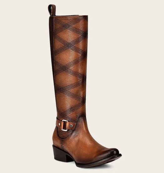 Cuadra Riding Style Embroidered Honey Boot