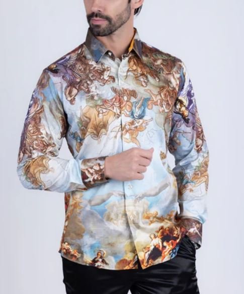 Marrakesh Rhinestone Long Sleeve Shirt Multicolor - Image 5