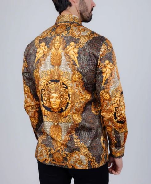 Flarefrock Rhinestone Long Sleeve Shirt - Image 4