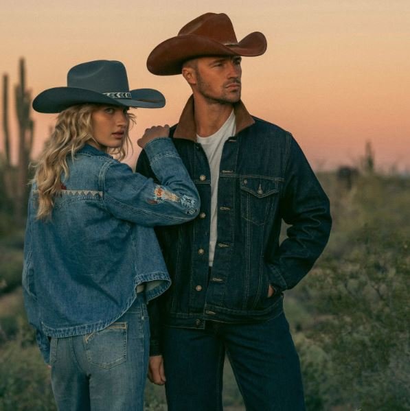 Stetson Suede Collar Raw Denim Jacket - Image 6