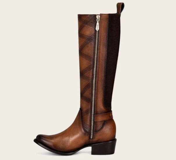Cuadra Riding Style Embroidered Honey Boot - Image 4
