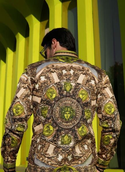 Flamboyant Trend Rhinestone Long Sleeve Shirt MEDUSA - Image 6