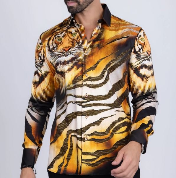 Veneto Rhinestone Long Sleeve Shirt