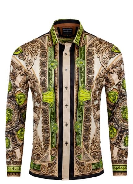Flamboyant Trend Rhinestone Long Sleeve Shirt MEDUSA