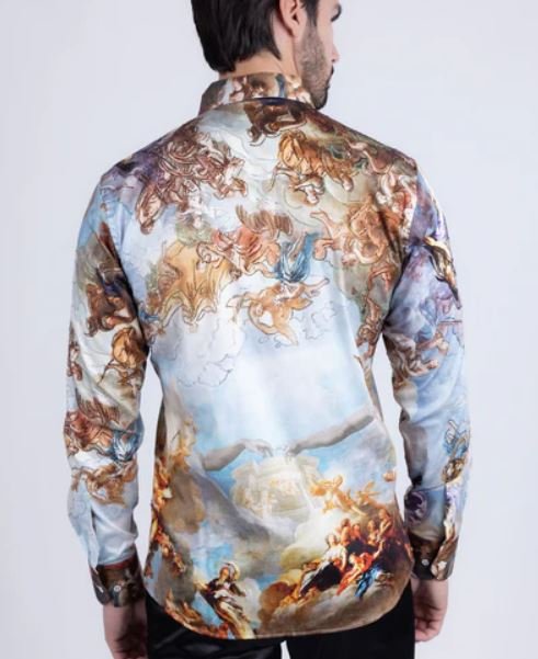 Marrakesh Rhinestone Long Sleeve Shirt Multicolor - Image 2