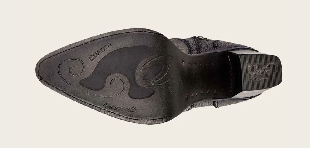 Cuadra Hand-Painted Western Boots, Blue Leather - Image 5