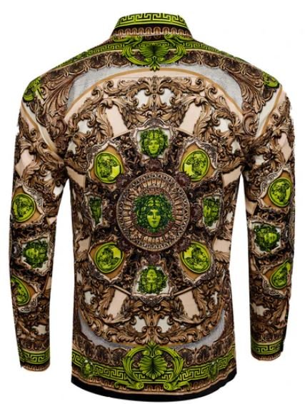 Flamboyant Trend Rhinestone Long Sleeve Shirt MEDUSA - Image 2