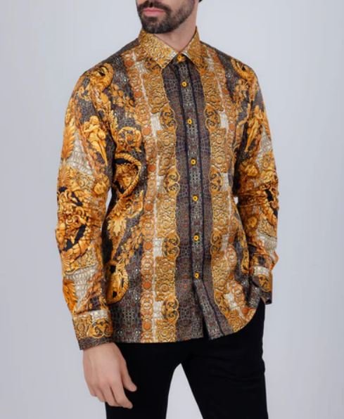 Flarefrock Rhinestone Long Sleeve Shirt