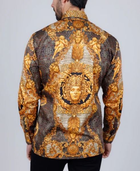 Flarefrock Rhinestone Long Sleeve Shirt - Image 2