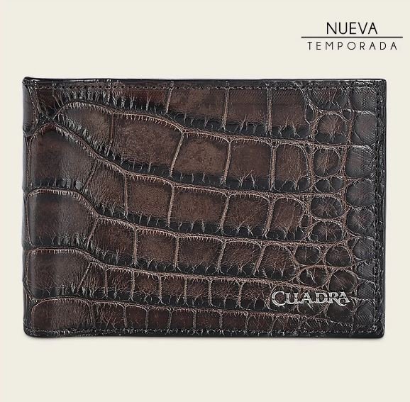 Cuadra Chocolate Ultra Exotic Bifold Wallet