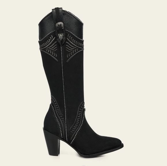 Cuadra Women’s Black Nubuck Western Boot